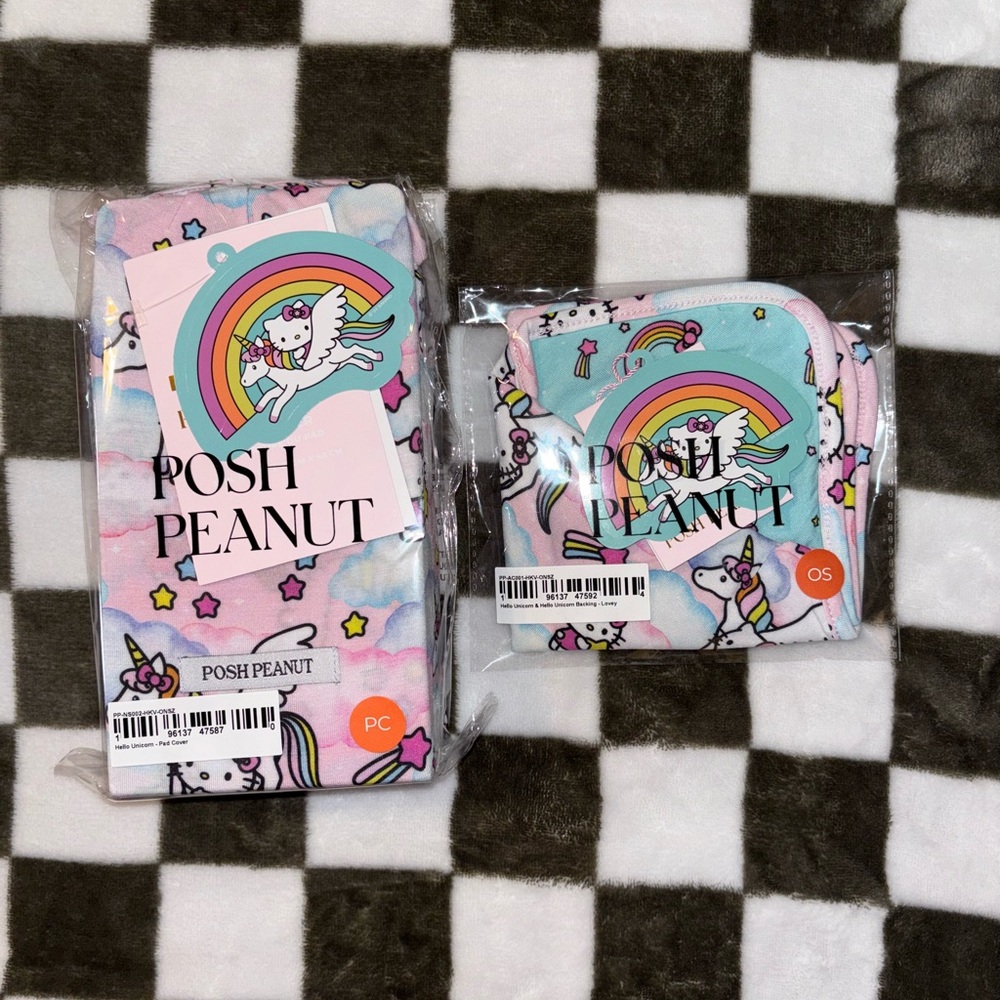 Posh Peanut Hello Kitty Pad Cover & Lovey Bundle